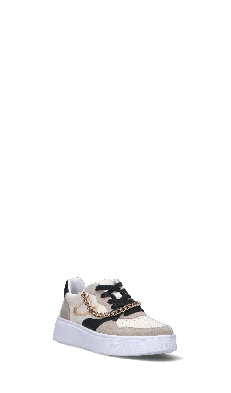 ALBERTO GUARDIANI Sneaker donna bianca/beige in pelle