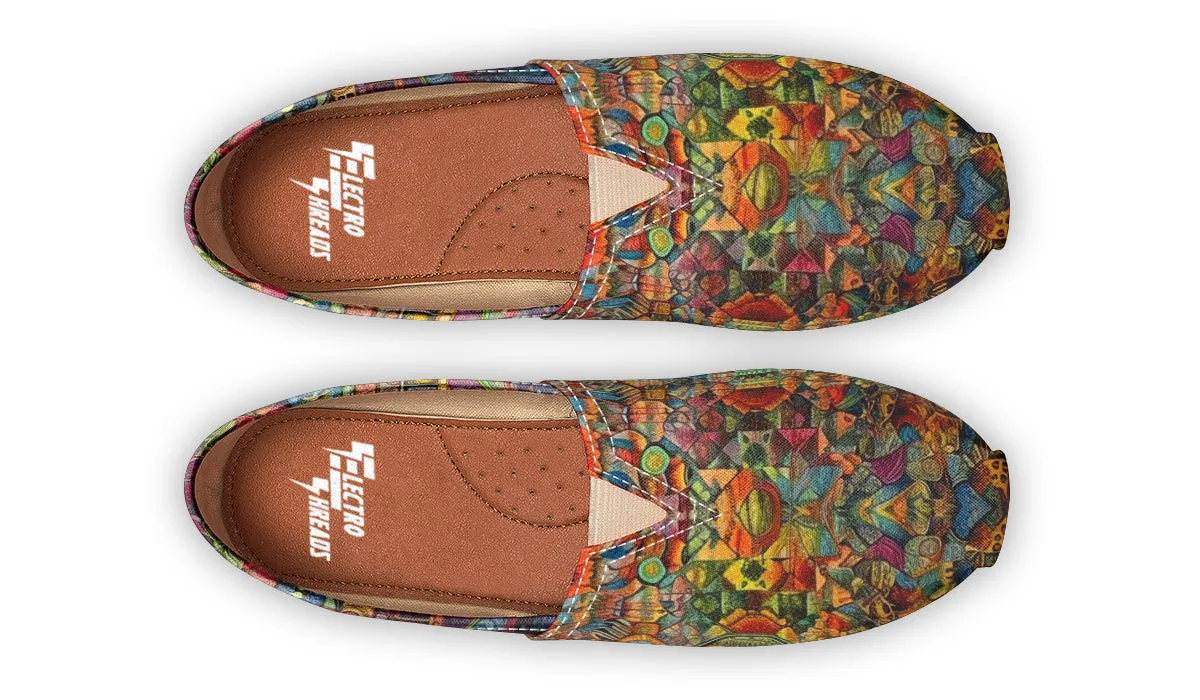 Blotter Patch Art Casual Slip on Shoes
