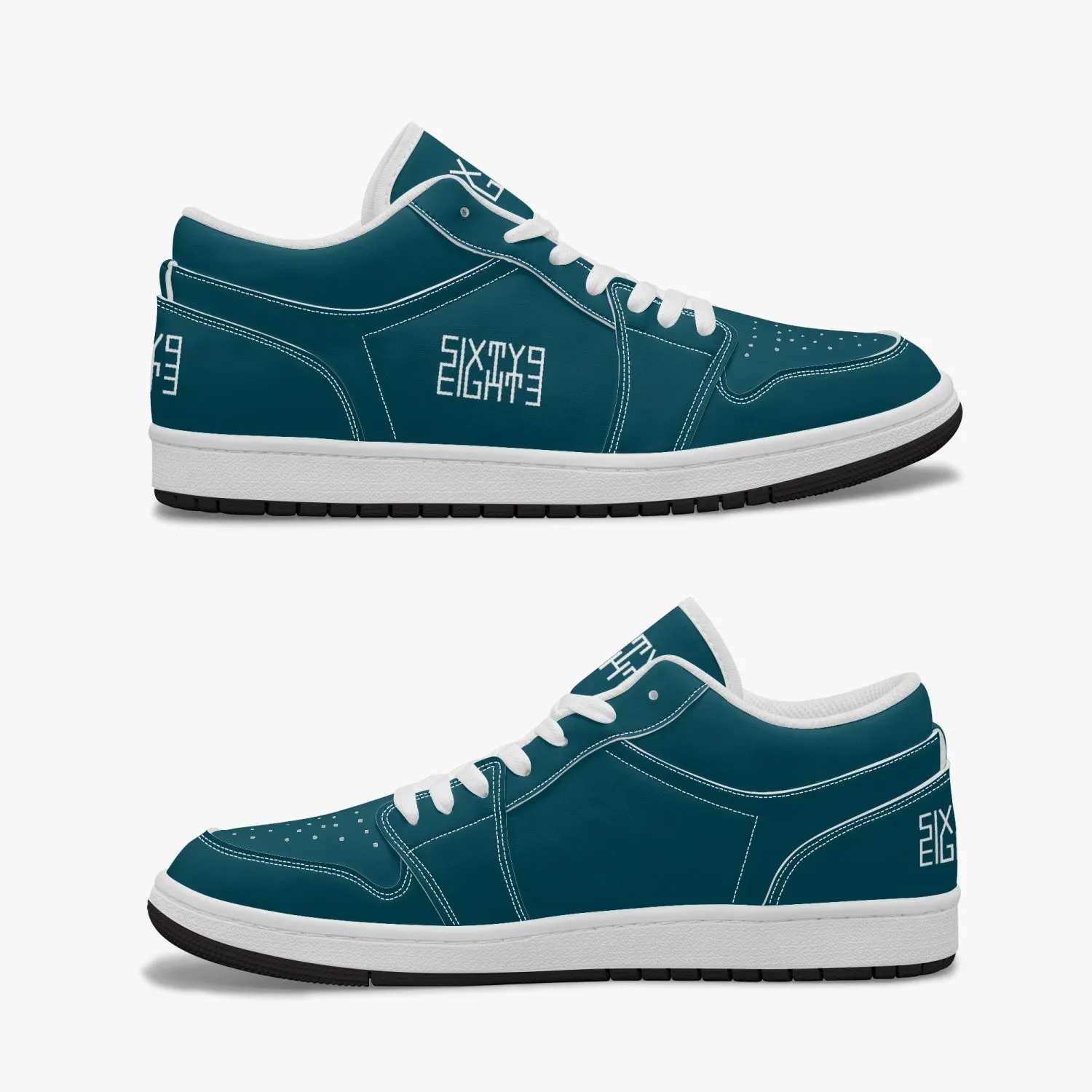 Sixty Eight 93 Logo White Dark Teal SENTLT1 Shoes