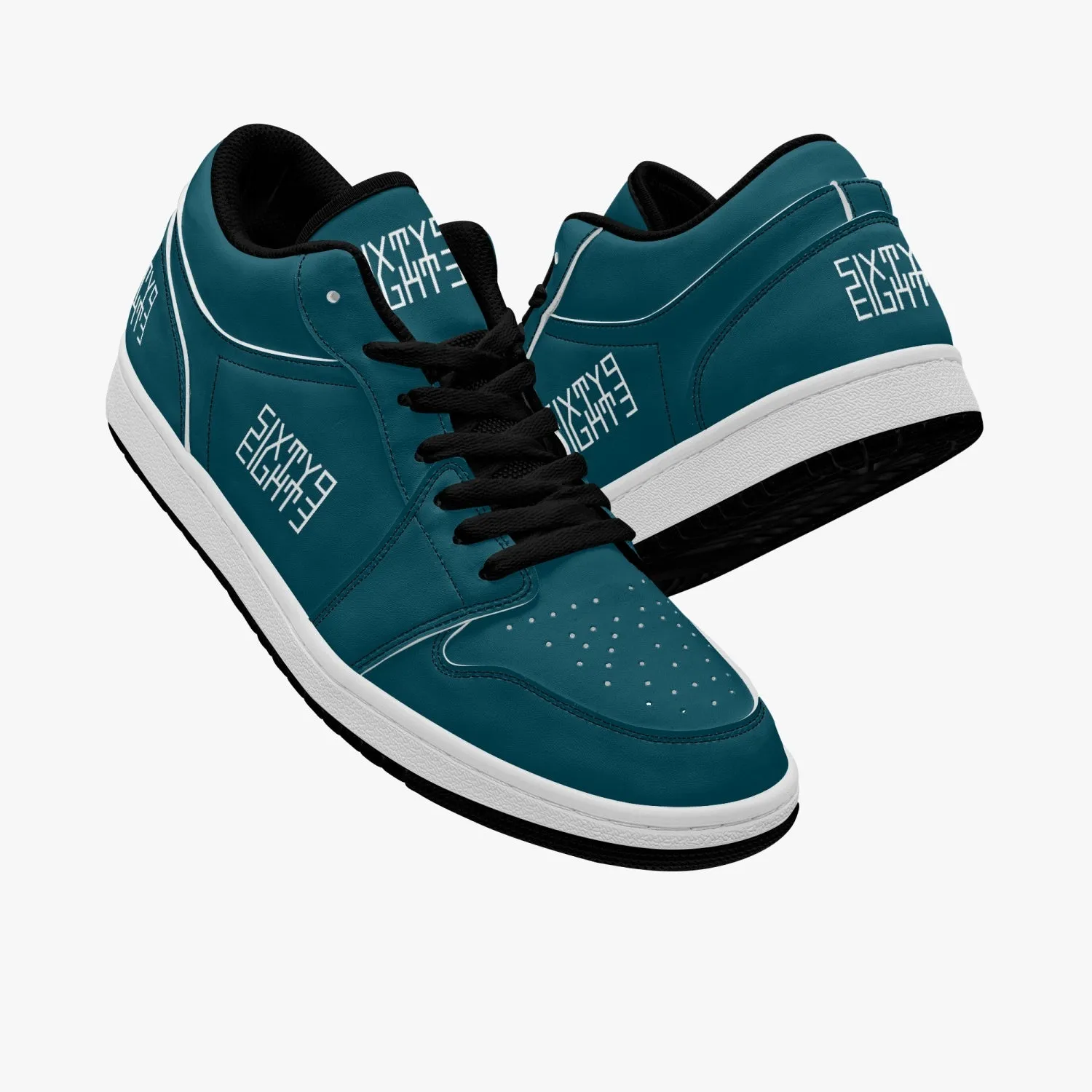 Sixty Eight 93 Logo White Dark Teal SENTLT1 Shoes
