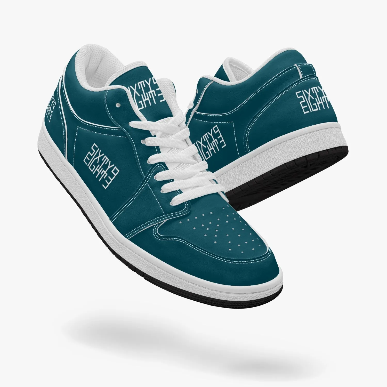 Sixty Eight 93 Logo White Dark Teal SENTLT1 Shoes