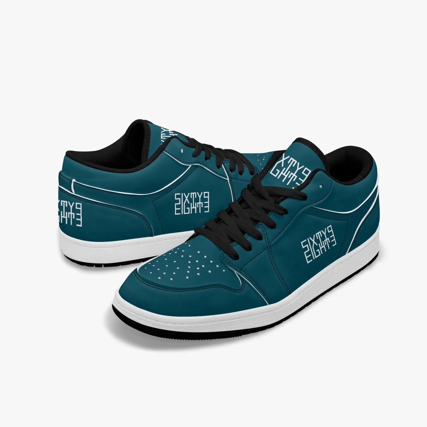 Sixty Eight 93 Logo White Dark Teal SENTLT1 Shoes