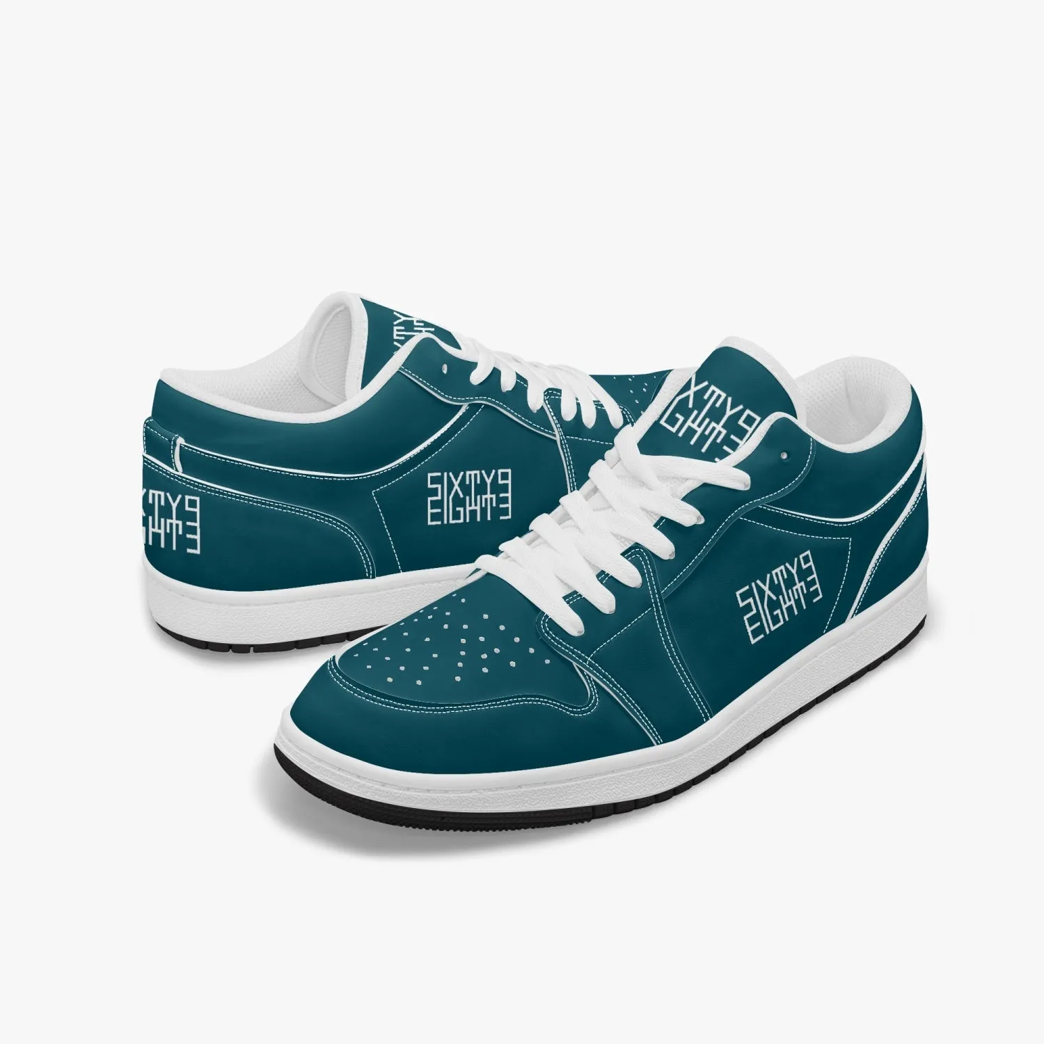 Sixty Eight 93 Logo White Dark Teal SENTLT1 Shoes
